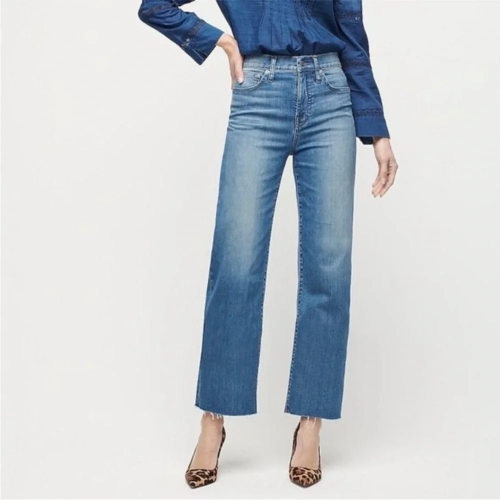 JCREW | slim wide leg jean